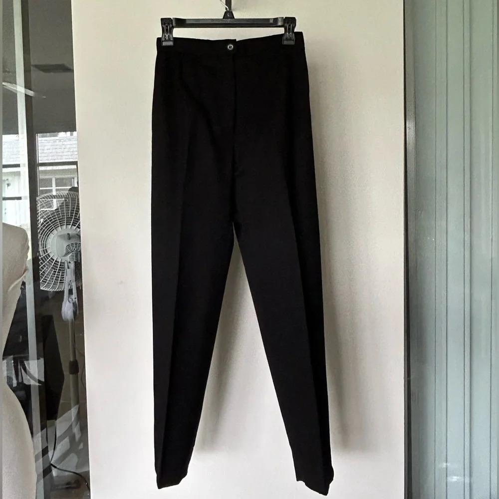 Black Womens Pantsuit with Gold Buttons - Classic Blazer & Trousers - Picture 5 of 11